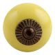 Solid Yellow Antique Fitting Ceramic Dresser Knob